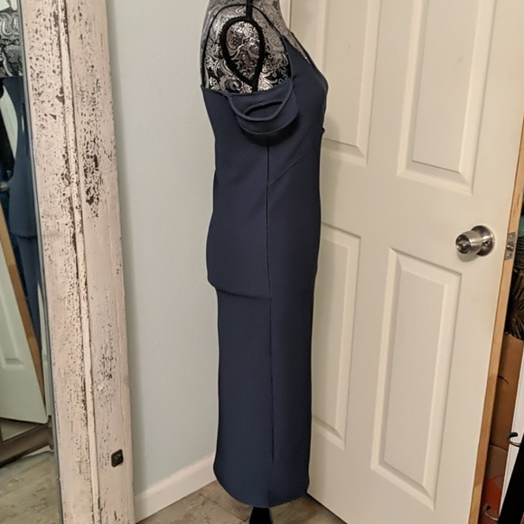 ✨50% OFF✨ Topshop navy cutout midi dress - Picture 6 of 8